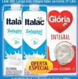Supermercados Guanabara Leite UHT Longa Vida Integral Itala ou Glória TP Litro oferta