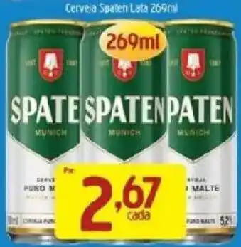 Supermercados Guanabara Cerveja Spaten Lata oferta