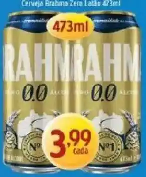 Supermercados Guanabara Cerveja brahma zero latão oferta