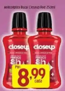 Supermercados Guanabara Antisséptico Bucal Closeup Red oferta