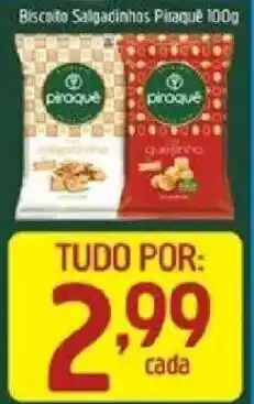 Supermercados Guanabara Biscoito salgadinhos piraque oferta
