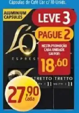 Supermercados Guanabara Cápsulas de Café Ló c/ 10 Unids. oferta