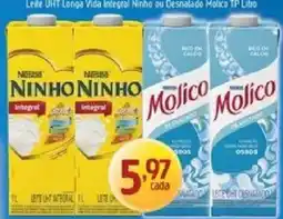Supermercados Guanabara Leite uht longa vida integral ninho ou desnatado molico tp litro oferta