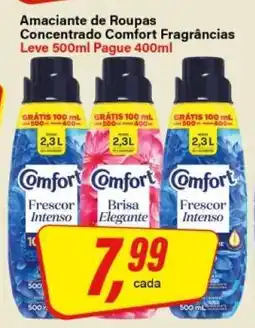 Rede Supermarket Amaciante de Roupas Concentrado Comfort Fragrâncias oferta