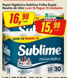 Rede Supermarket Papel Higiênico Sublime Folha Dupla oferta
