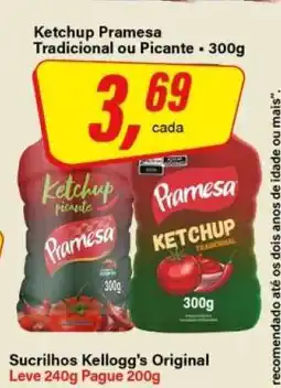 Rede Supermarket Ketchup Pramesa Tradicional ou Picante oferta
