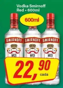 Rede Supermarket Vodka Smirnoff Red oferta