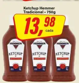 Rede Supermarket Ketchup Hemmer Tradicional - 750g oferta