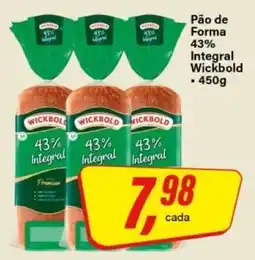 Rede Supermarket Pão de Forma 43% Integral Wickbold oferta