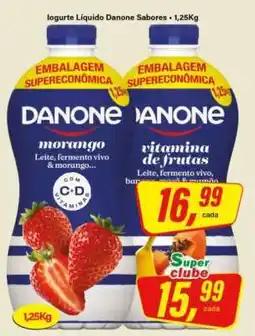 Rede Supermarket Iogurte Líquido Danone Sabores oferta