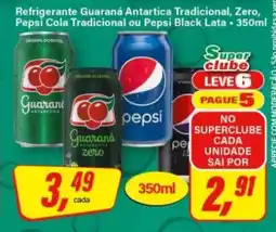 Rede Supermarket Refrigerante Guaraná Antarctica Tradicional, Zero, Pepsi Cola Tradicional ou Pepsi Black Lata oferta