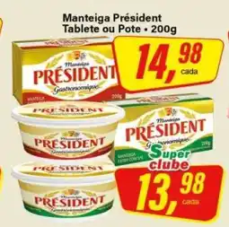 Rede Supermarket Manteiga Président Tablete ou Pote oferta