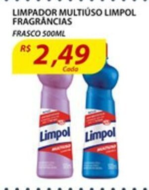 Assaí Atacadista Limpador Multiuso Limpol Fragrancias 500ml oferta