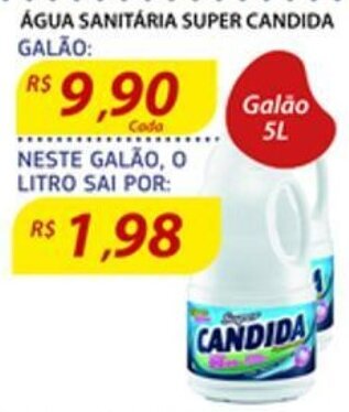Assaí Atacadista Agua Sanitaria Super Candida 5L oferta