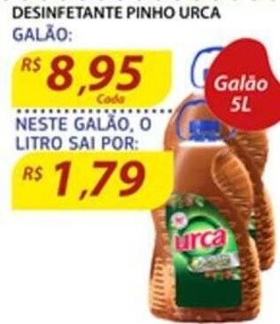 Assaí Atacadista Desinfetante Pinho Urca 5L oferta