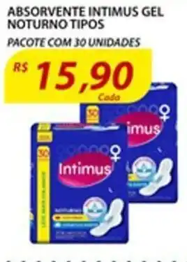 Assaí Atacadista Absorvente Intimus Gel Noturno oferta