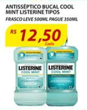 Assaí Atacadista Antisseptico Bucal Cool Mint Listerine tipos oferta