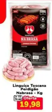 Nagumo Linguiça Toscana Perdigão Nabrasa oferta
