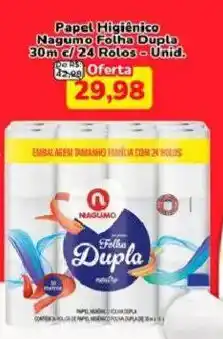 Nagumo Papel Higiênico Nagumo Folha Dupla oferta