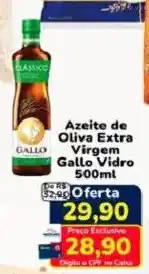 Nagumo Azeite de Oliva Extra Virgem Gallo Vidro oferta