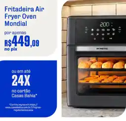 Casas Bahia Fritadeira air fryer oven mondial oferta