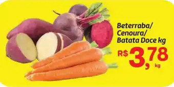 Beterraba/ Cenoura/ Batata Doce