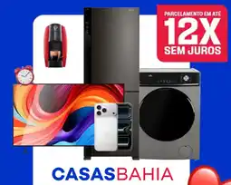 Casas Bahia parcelamento em até 12x sem juros oferta