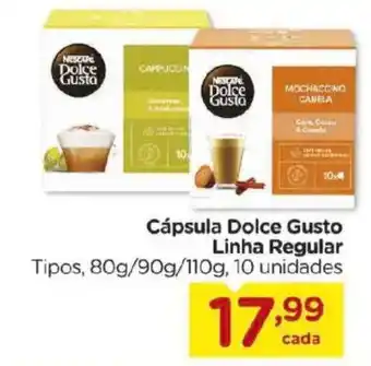 Cápsula dolce gusto linha regular