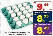 Roldão Ovos grandes brancos com 20 unidades oferta
