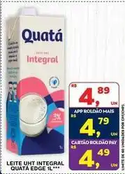 Roldão Quatá - leite uht integral oferta
