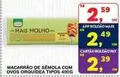 Roldão Mais - macarrão de semola com ovos oferta