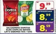Roldão Doritos - salgadinho elma chips ou batata oferta