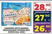 Roldão Costa sul - camarão sete barbas descascado congelado oferta