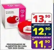 Roldão Processador de alimentos em casa oferta