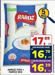 Roldão Raroz - arroz tipo 1 oferta