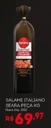 Bistek Supermercados Salame italiano seara peça kg oferta
