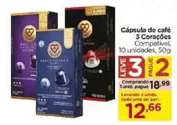 Carrefour Cápsula de café 3 Corações oferta