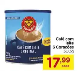 Carrefour Café com leite 3 Corações oferta