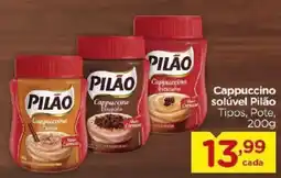 Carrefour Cappuccino solúvel Pilão oferta