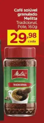 Carrefour Café solúvel granulado melitta tradicional oferta