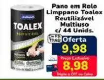 Nagumo Pano em Rolo Limpanpano Toalex Reutilizável Multiuso oferta