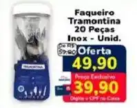 Nagumo Faqueiro Tramontina 20 Peças Inox oferta