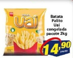Vencedor Atacadista Batata Palito Uai congelada pacote 2kg oferta
