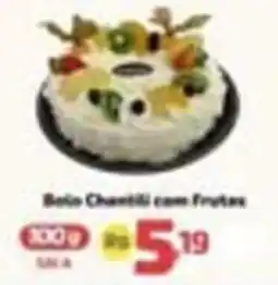 Supermercado Jacomar Bolo chantili com frutas oferta