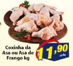 Vencedor Atacadista Coxinha da Asa ou Asa de Frango 1kg oferta