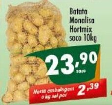 Vencedor Atacadista Batata Monalisa Hortmix saco 10kg oferta
