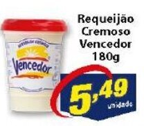 Vencedor Atacadista Requeijao cremoso Vencedor 180g oferta