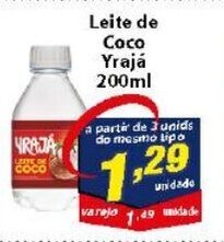 Vencedor Atacadista Leite de Coco Yraja 200ml oferta