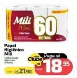 Supermercado Jacomar Papel Higiênico Mili oferta