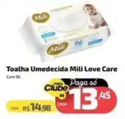 Supermercado Jacomar Toalha Umedecida Mili Love Care oferta